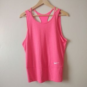 Nike Dri-Fit Neon Pink Athletic Tank Top